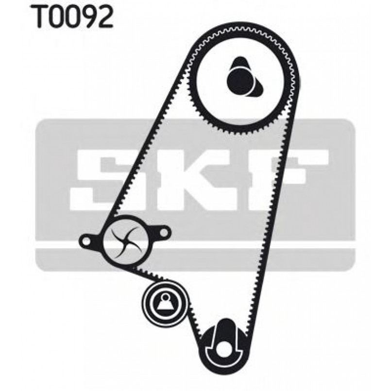 VKMA 90001 SKF Комплект ГРМ (ремінь + ролик)
